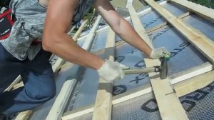 Простой шаблон для шага обрешетки под металлочерепицу