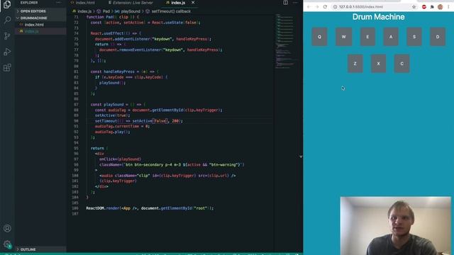 Build a Drum Machine | FreeCodeCamp смотреть онлайн