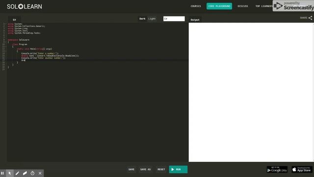 Making an Addition Calculator in SoloLearn! (C#) смотреть онлайн