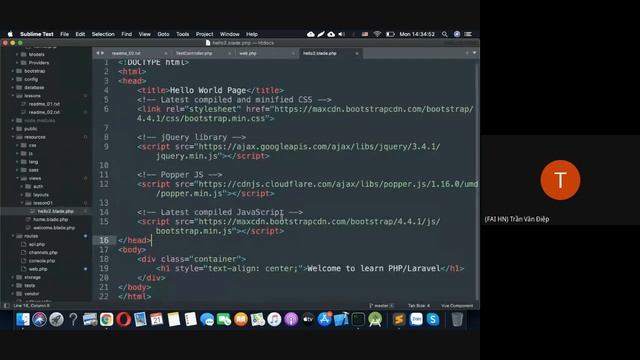 Phần 6 | Hướng dẫn tìm hiểu Route - Controller - View trong Laravel qua ví dụ смотреть онлайн