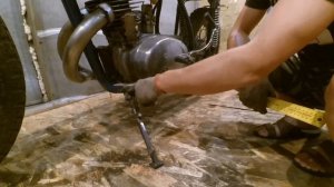 #2 Боковая подножка из хлама Иж планета (Cafe Racer) /  Side footboard of trash Izh planet