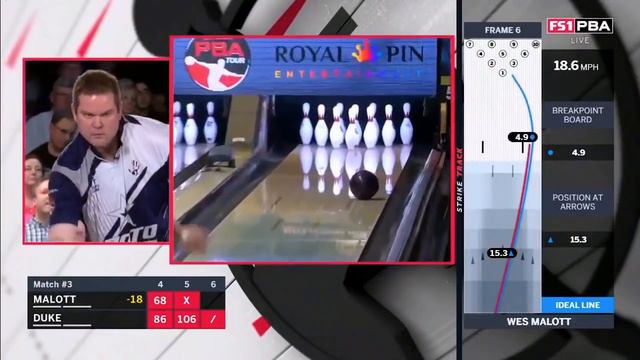 2019 Bowling - PBA Bowling Indianapolis Open #3 Wes Malott VS. Norm Duke смотреть онлайн