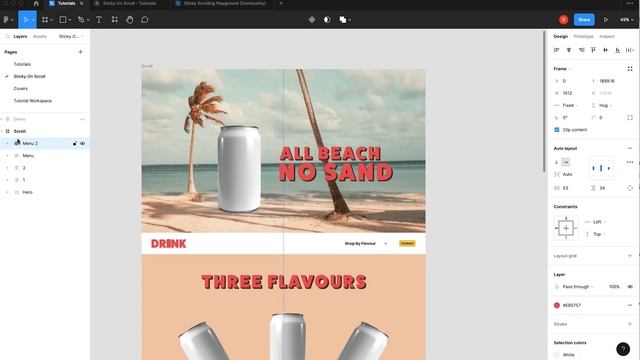Sticky Header on Scroll! Figma Update 2023 смотреть онлайн