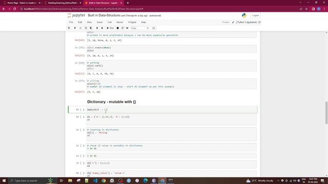 Tutorial 3 Built in Data Structure in Python смотреть онлайн