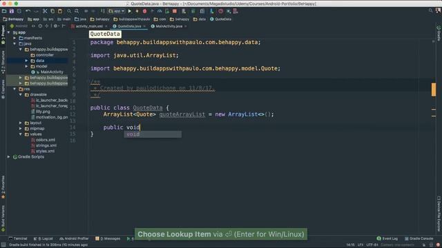 Android Developer's Portfolio - Build a Motivational App - Part 2 смотреть онлайн