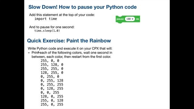 CPX CircuitPython Paint the Rainbow смотреть онлайн