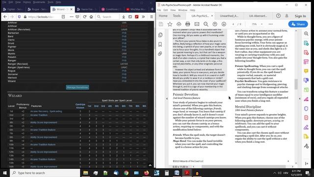 Psychic Warrior, Soulknife Rogue, Psionics Wizard 2019 Unearthed Arcana Overview | D&D 5e смотреть онлайн