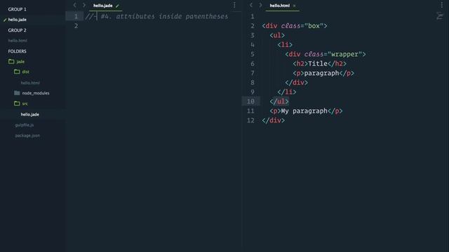 Jade / Pug Tips in 90 Seconds - #8 Syntax Part II смотреть онлайн