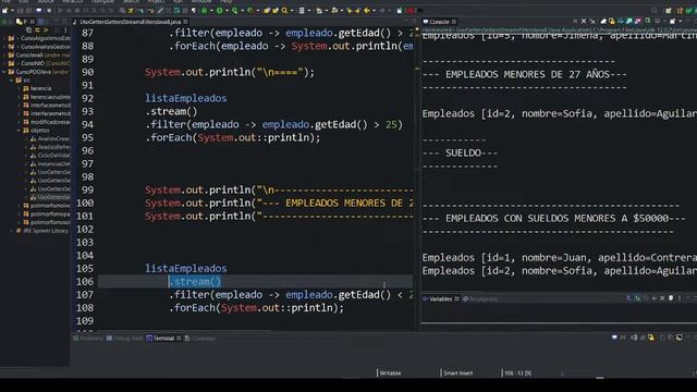 32. Uso de filters, streams, forEach y lambdas (Parte 04) | POO con Java смотреть онлайн