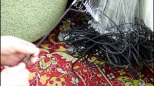 Как посадить рыболовную сеть жаберную или одностенную, посадка простой рыболовной сети.