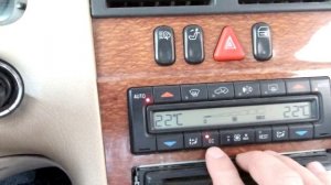 Как включить кондиционер на машине с климат-контролем. Mercedes W210