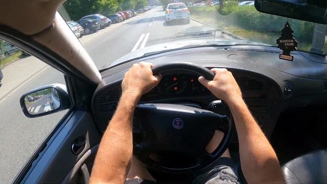 1997 I Saab 9-5 2.0T 150HP Sedan | POV Test Drive | 0-100 Acceleration | Interior & Exterior