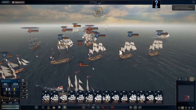 Ultimate Admiral: Age of Sail. "Правь морями". Часть 15. 2 JUL 1794 смотреть онлайн
