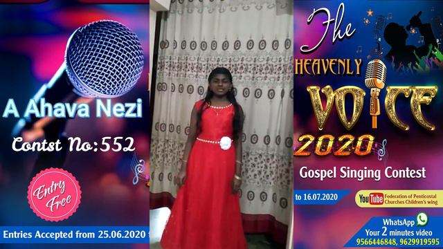 FPC-CDST : The HEAVENLY VOICE 2020 #552 A Ahava Nezi CSI Chruch Ananthanadarkudy смотреть онлайн