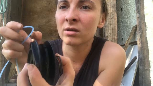 Как поменять/достать леску из косилки/триммера для девочек смотреть онлайн