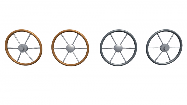 3D модель. Рулевое колесо L . 3D model. Steering wheel L.