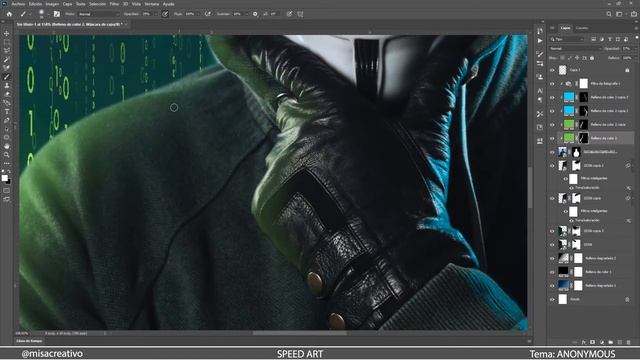ANONYMOUS (Speed Art) PHOTOSHOP смотреть онлайн
