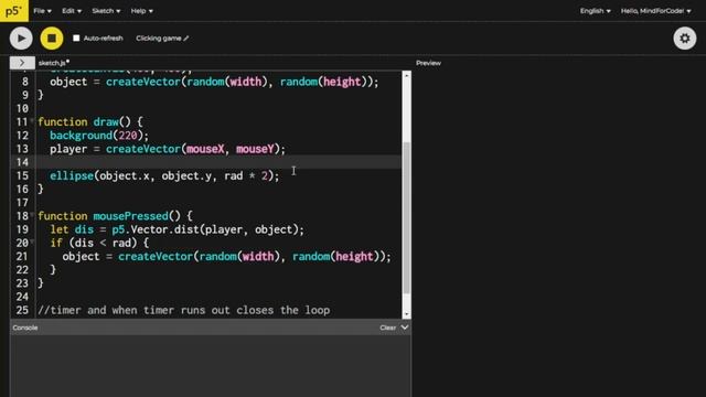 Coding a SIMPLE clicking game in p5.js! смотреть онлайн
