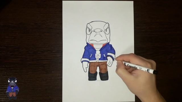 Раскраска Ворон из Бравл Старс / Coloring Crow Brawl Stars / Как раскрасить Ворон из Бравл Старс смотреть онлайн