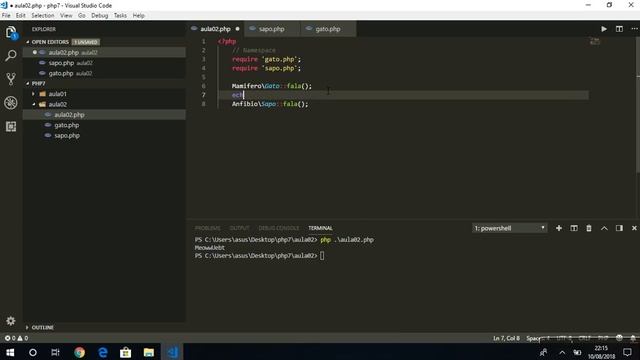 Aula 02 - Curso de PHP 7 - Namespaces смотреть онлайн