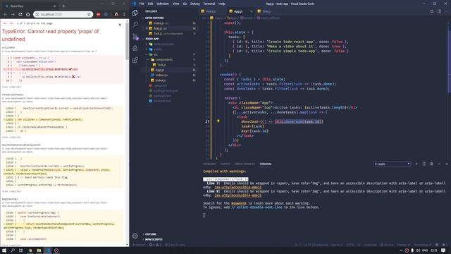 Пишем список задач(todo app) на React смотреть онлайн