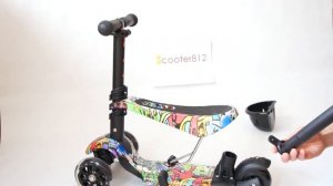 Как правильно и быстро собрать самокат беговел  5 в 1 с сиденьем и родительской ручкой