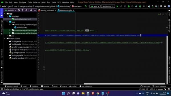 android image slider with indicator |android image slider example | android studio tutorial