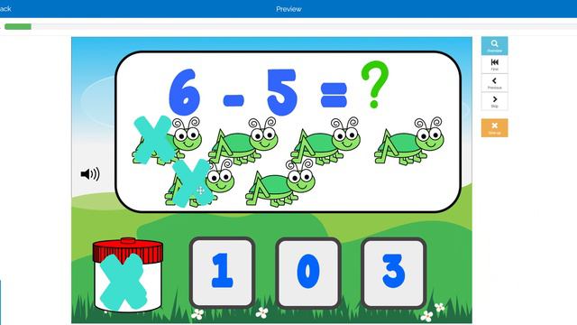 Subtraction to 10 - Cross Out Strategy Boom Cards™ смотреть онлайн