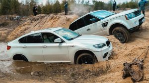 ЧТО МОГУТ ПОНТЫ? BMW X6M поспорил с RANGE ROVER и TOYOTA PRADO на бездорожье