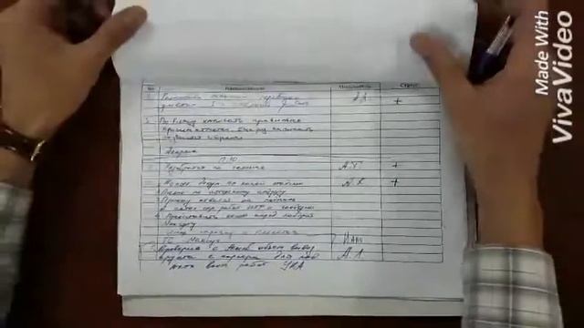 KAZPACO МаТраГ Таблица ежедневного списка дела смотреть онлайн