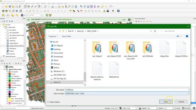 Point Cloud Processing with LiDAR Tools of WhiteboxTools in QGIS смотреть онлайн