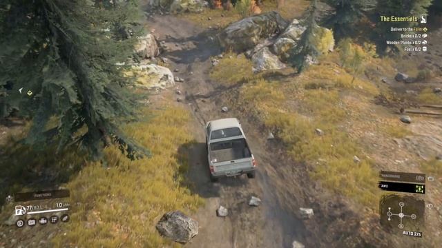 Going Off Road with the Classic Toyota Hilux - Snow Runner смотреть онлайн