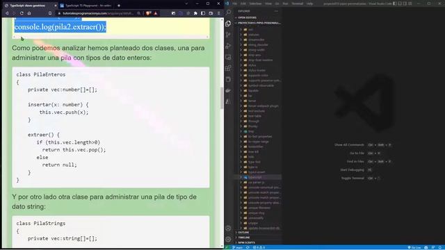Angular Curso: 68 TYPESCRIPT Programación Orientada a Objetos - Clases Genéricas EJEMPLO Pila смотреть онлайн