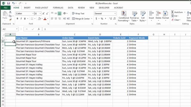 How to Make Blank Rows Between Populated Rows in Excel : Using Excel & Spreadsheets смотреть онлайн