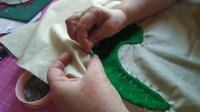 72. Пэчворк для начинающих. Аппликация в Лоскутном шитье. Панно в деревенском стиле. смотреть онлайн