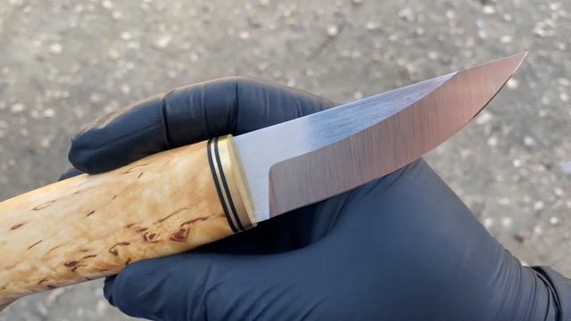 Очередная работа. Нож своими руками. Нож скандинавского типа. смотреть онлайн