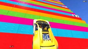 ЭКСТРЕМАЛЬНЫЕ СТУПЕНИ ЛЕСТНИЦЫ VS МАШИНА КОЛЮЧКА С САМЫМИ КОЛЮЧИМИ КОЛЕСАМИ В МИРЕ  ГТА 5 ОНЛАЙН