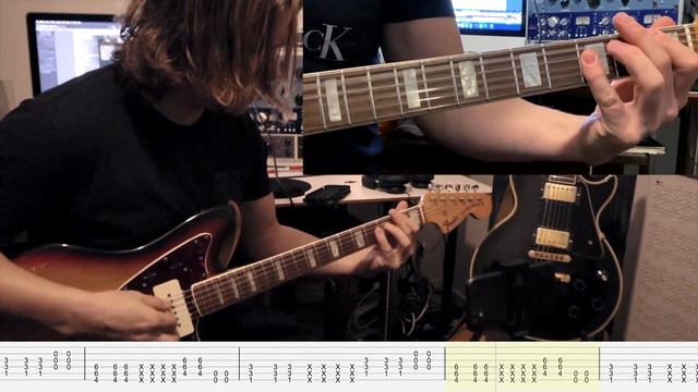 Nirvana Smells Like Teen Spirit Guitar Lesson - Tutorial - Whole song with TABS. смотреть онлайн