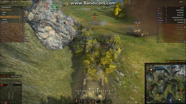 World of Tanks, Object 704 Tier 9 USSR Tank Destroyer on Mountain Pass. смотреть онлайн