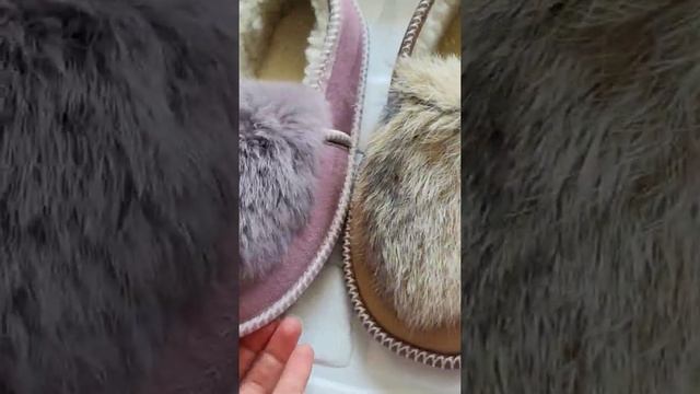 Тапочки - балетки на меху с натуральным кроликом для дома, офиса, дачи. Размеры 36-42.Цена 1450 руб смотреть онлайн