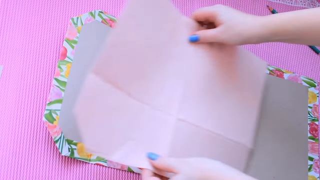 DIY.Папка для тетрадей своими руками. Бюджетная папка из картона.