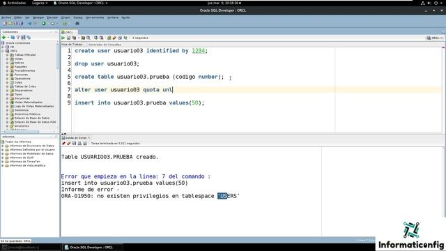 Oracle Base de Datos 21c desde cero para principiantes | USUARIOS - BORRAR (video 64) смотреть онлайн