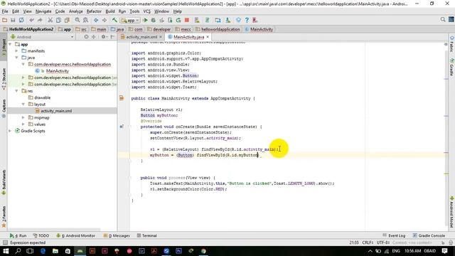 Learn Android Development in Persian / Dari | Lecture 8 | Button OnClick and Toast in Android смотреть онлайн