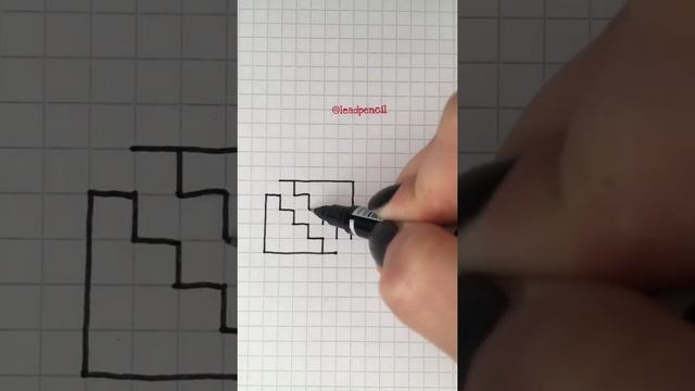 Как нарисовать 3д лестницу ❤️ смотреть онлайн