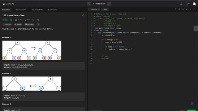LeetCode 226 - Invert Binary Tree: A Microsoft Journey смотреть онлайн