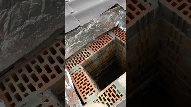 Рабочие моменты печника. Выведение дымохода через потолочное перекрытие. смотреть онлайн