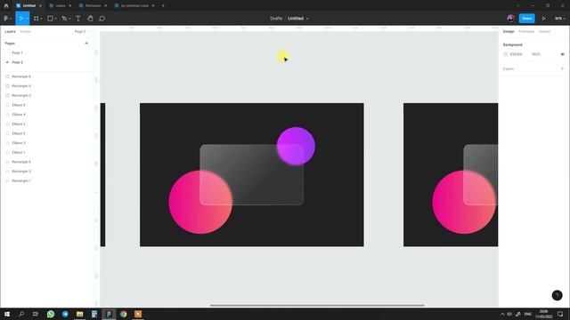 Эффект реалистичного стекла в Figma | Real glass in Figma | Glassmorphism смотреть онлайн