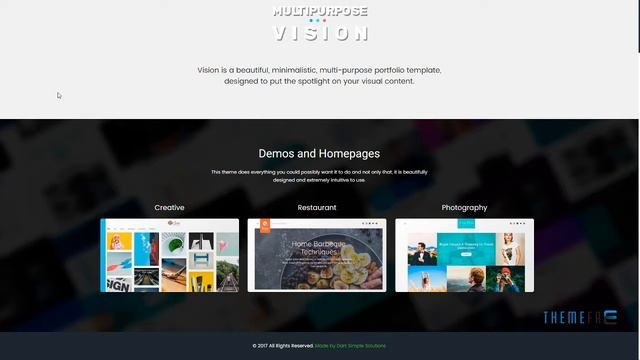 Vision - Creative Clean Portfolio WordPress Theme Fulton Dan смотреть онлайн