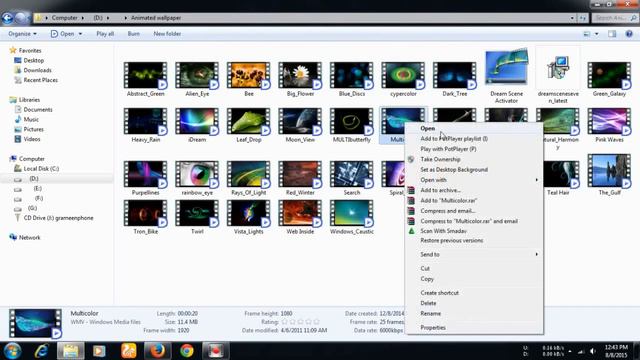 Windows 7 video wallpaper смотреть онлайн