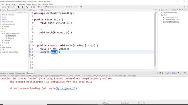 Java | Method Overloading | Examples for Method Overloading смотреть онлайн